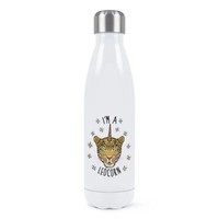 I'm A Leocorn Doppelwand Wasserflasche Lustig Leopard Einhorn Tiere Thermo