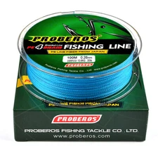 4 Strands Fishing Line 100M 100% PE Multicolor Braided Fishing Line 6lb-100lb