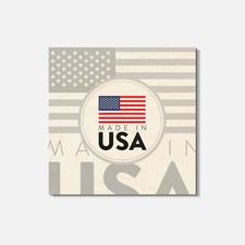 Made In USA 4'' X 4'' Square Wooden Coaster