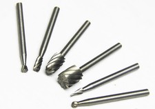 Kit Fraises 6 Pcs Dremel Drimel Mini Perceuse 3 MM HSS Metal Acier Alta Vitesse