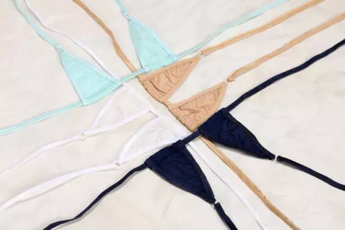 Women's Extreme Sexy Hot Silk Micro Bikinis Set, G-string Mini Thong Swimwear - Picture 6 of 35