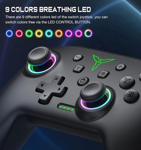 Wireless RGB Switch Controller with Programmable Features for Ultimate Gameplay - Picture 4 of 9