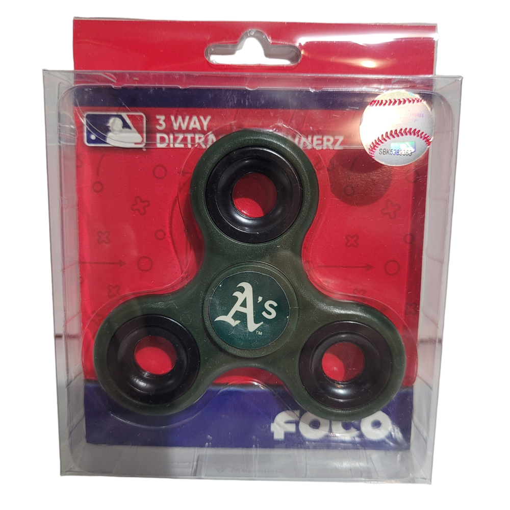 Oakland Athletics A's Fidget Spinner  Three Way Hand Toy MLB License