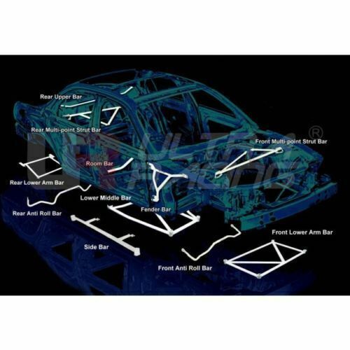 Soporte de barra inferior trasero Ultra Racing para Honda Prelude BB5 BB6 97-01 (UR-RL2-852) - Imagen 7 de 7