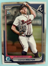 2024 Bowman Chrome Draft Baseball #BDC-74 Carter Holton - Atlanta Braves