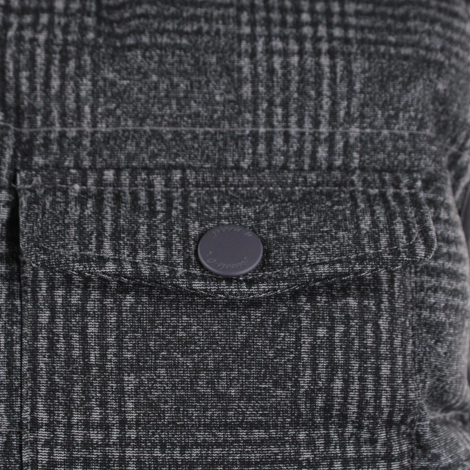 Johnnie-O NWT Polyester Blend Quilted Puffer Vest Size L Irby In Charcoal Plaid - Image 3 of 4