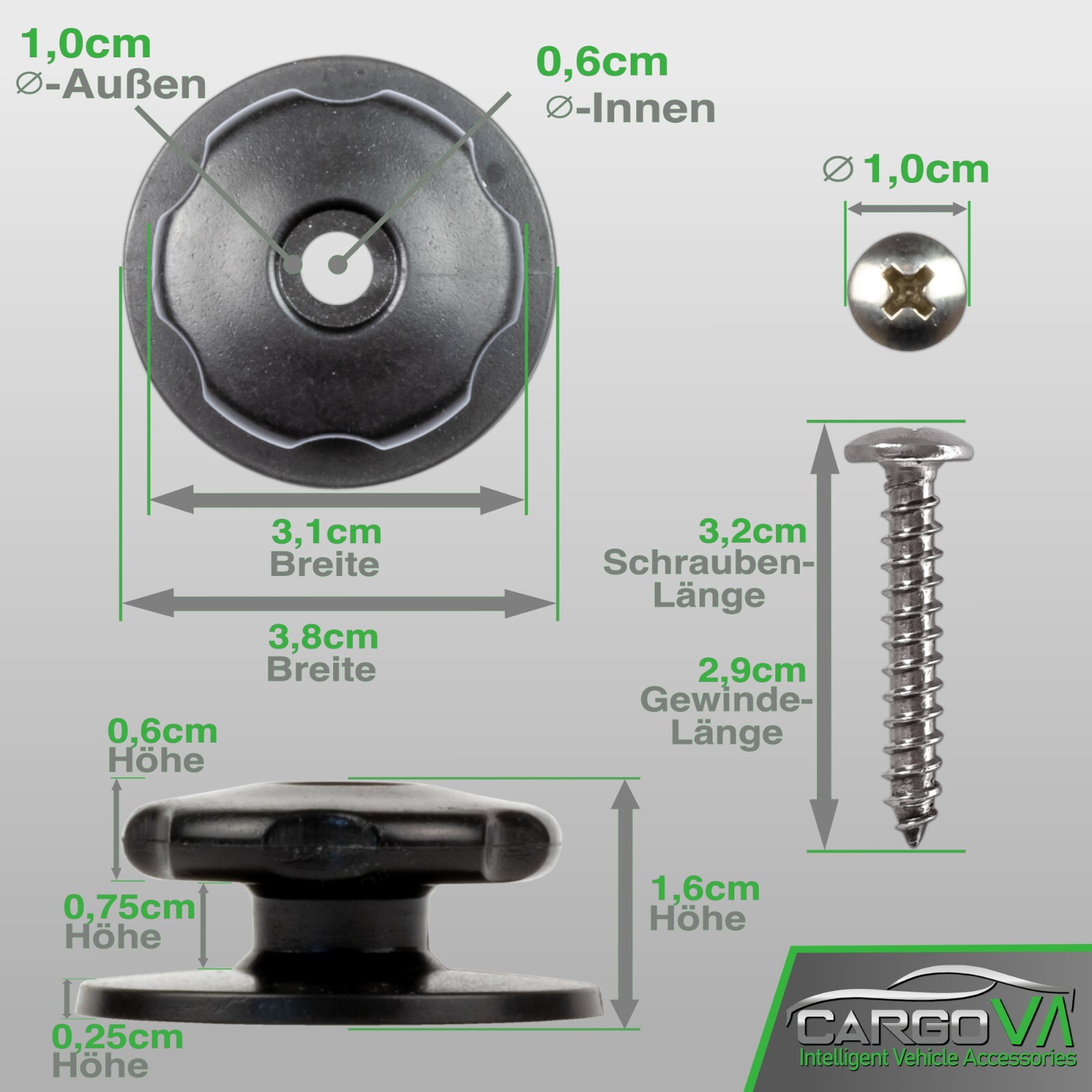 Rundknopf Für Gummi Expander Seil 25x30x13mm Kunststoff (Neu Und Originalverpackt) In St. Gallen - Foto 12