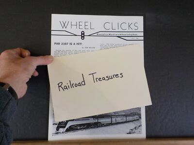 Wheel Clicks 1984 July Pacific Railroad Society PAR 2397 ist ein Hit!