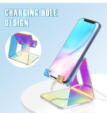 Acrylic Cell Phone Stand Portable Phone Holder for Desk Universal Stand Holde...