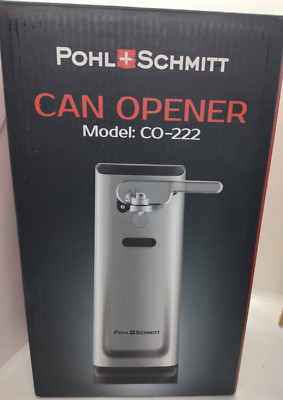POHL SCHMITT Can Opener Electric, Knife Sharpener & Bottle Opener Opens All Cans