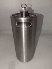 Mini Keg Fermentation Tank Stainless Steel for Home Brewing Coffee Tank 2L