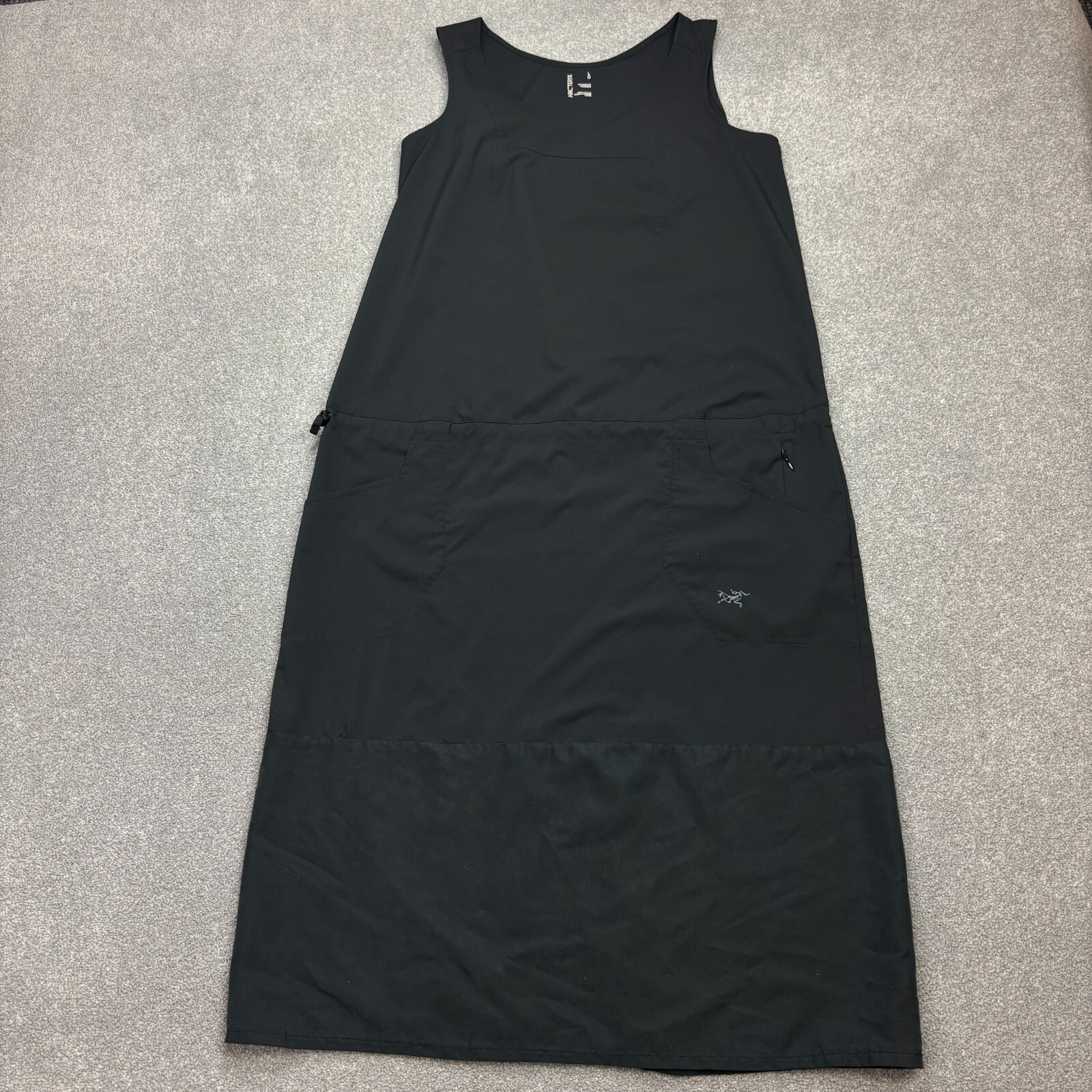 ARC'TERYX Arcteryx Camicia Donna Grande Nera Escursionismo Leggera Outdoor Logo Vestito Donna
