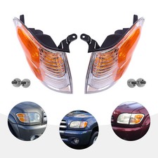 Headlight Assembly Right+Left Side Halogen For 2001-03 2004 Toyota Sequoia Lamps