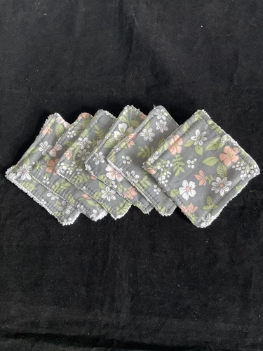 6x Handmade reusable/ Washable Make Up Remover Pads