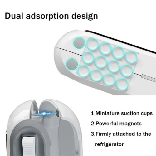 Magnetic Refillable Plastic Wrap Dispenser With Cutter, Tin Aluminum Foil Cutter - Picture 5 of 17