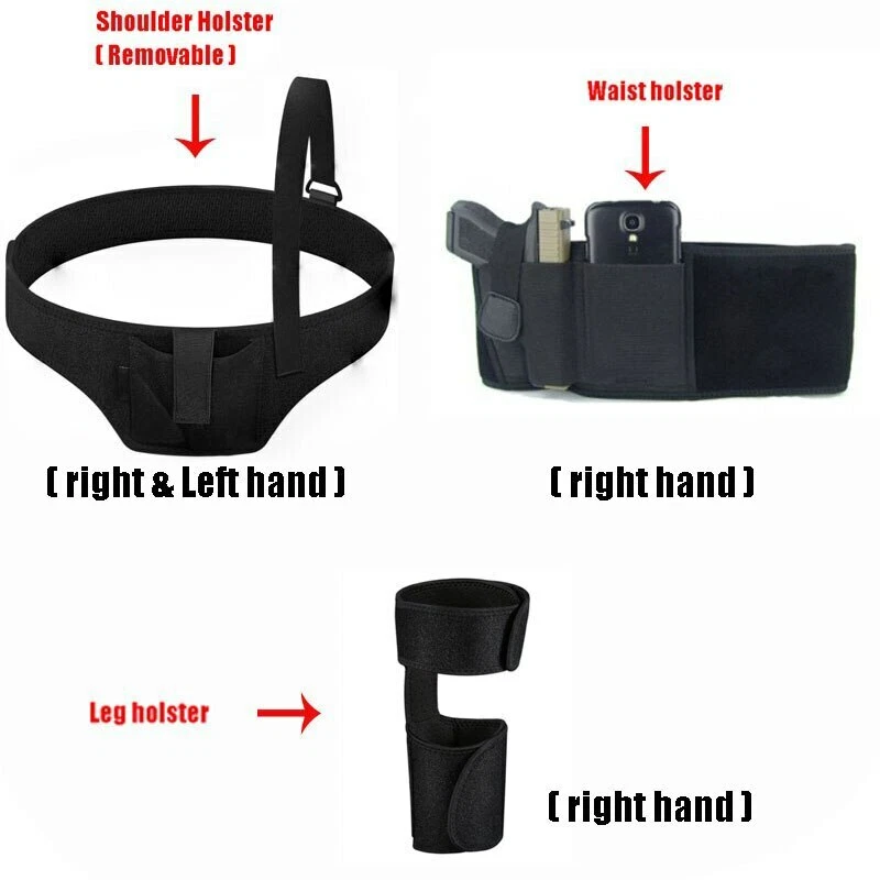 Tactical Adjustable Holster Universal Underarm Invisible Waist Belt - Image 3 of 4
