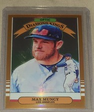 2019 Donruss Optic Max Muncy Diamond Kings Orange /99 Los Angeles Dodgers