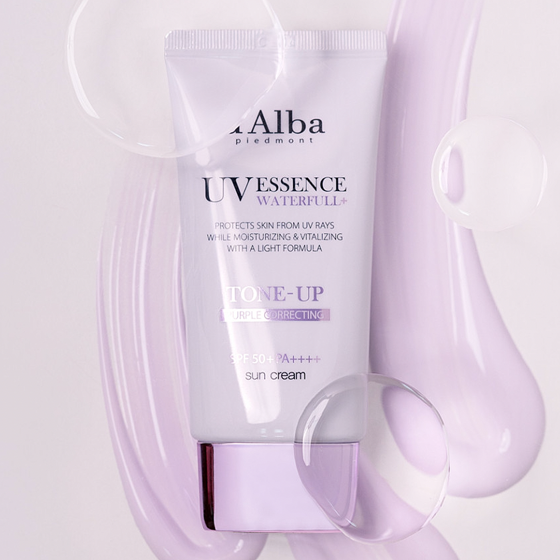 d'Alba Waterfull UV Essence Purple Tone-Up Sun Cream 50ml + 50ml K