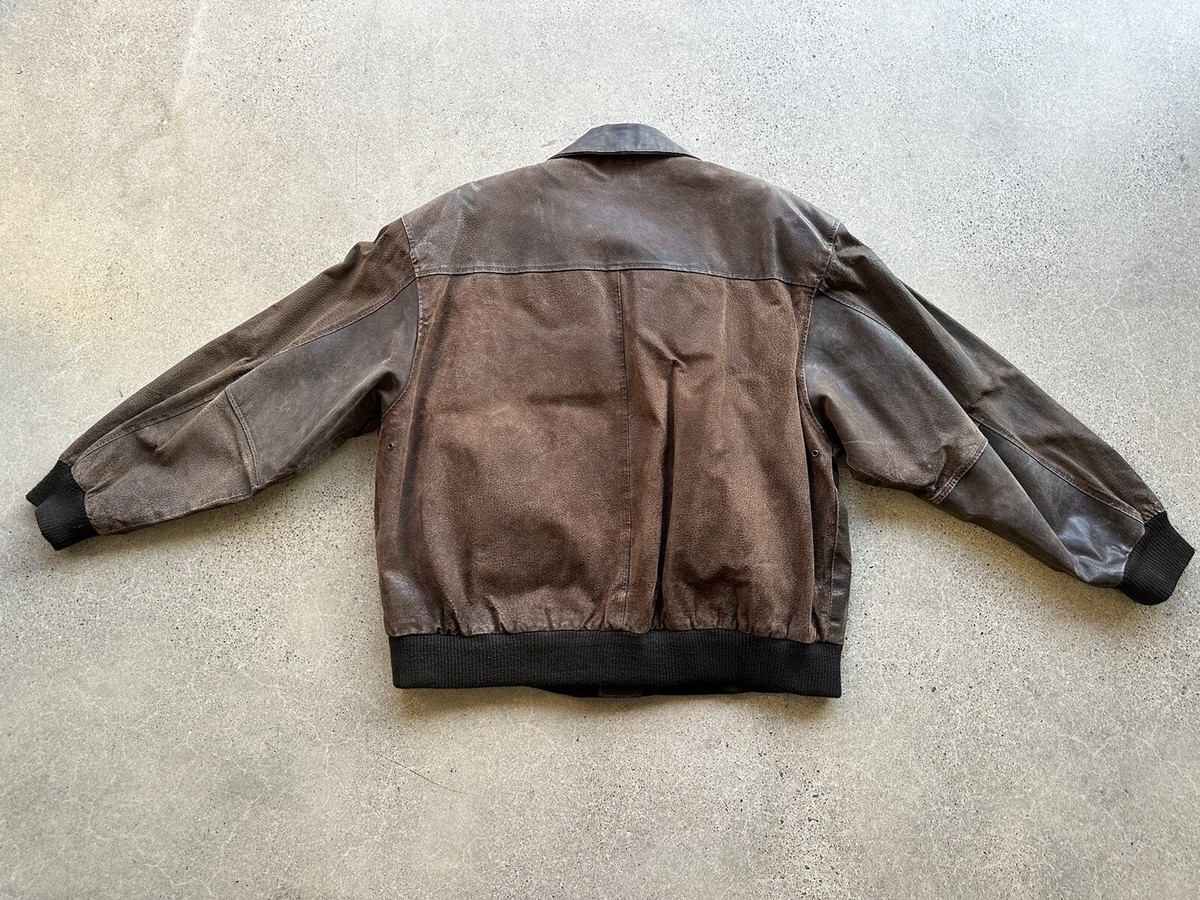 Vintage Wilson's Suede and Leather Jacket Size L | eBay