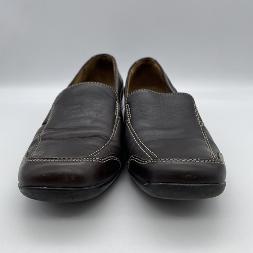 NATURAL SOUL BY NATURALIZER CAMELIA BROWN SIZE 9M LOAFER SLIP-ON - Picture 2 of 14