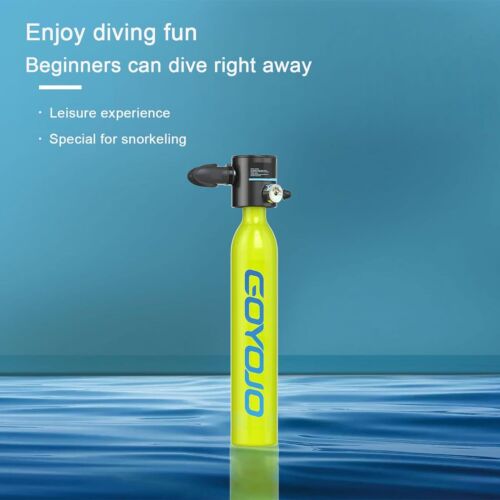 Mini tanque de buceo reutilizable GOYOJO 0,5 L con máscara de buceo, pulmón portátil de 15-20 minutos - Imagen 17 de 23