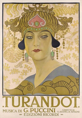 Turandot Vintage Opera Poster