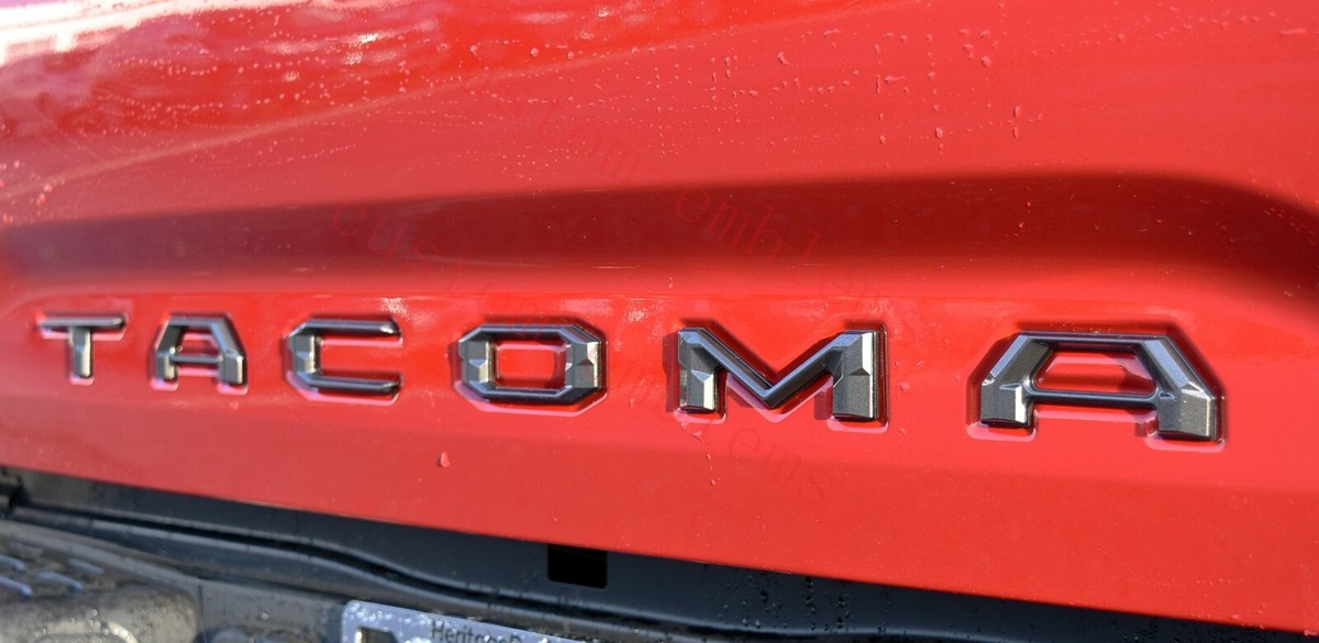 Double Layer Tailgate Insert Letters fits 2016-2020 Toyota Tacoma (Black Chrome Double Layer Tailgate Insert Letters fits 2016-2020 Toyota Tacoma (Black Chrome