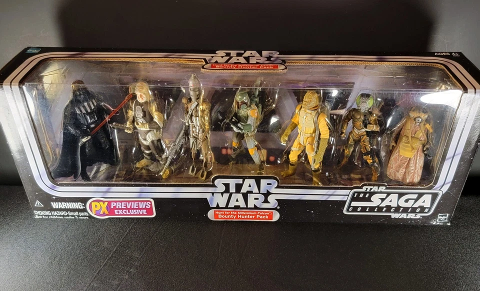 STAR WARS SAGA PX PREVIEWS BOUNTY HUNTER PACK CONJUNTO DE FIGURAS EXCLUSIVO 2005 SELLADO  Foto 2 de 4