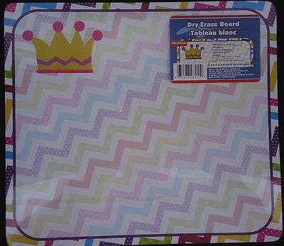 DRY ERASE WHITEBOARD DURABLE 10.6'' x 11.8'' SELECT: COLOR PATTERN White Board