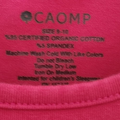 Caomp Girls Summer Dress Size 9-10 Pink Organic Cotton - Picture 4 of 9