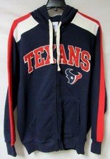 Houston Texans Men's Size L or XL Full Zip Hoodie Sweatshirt A1 3116