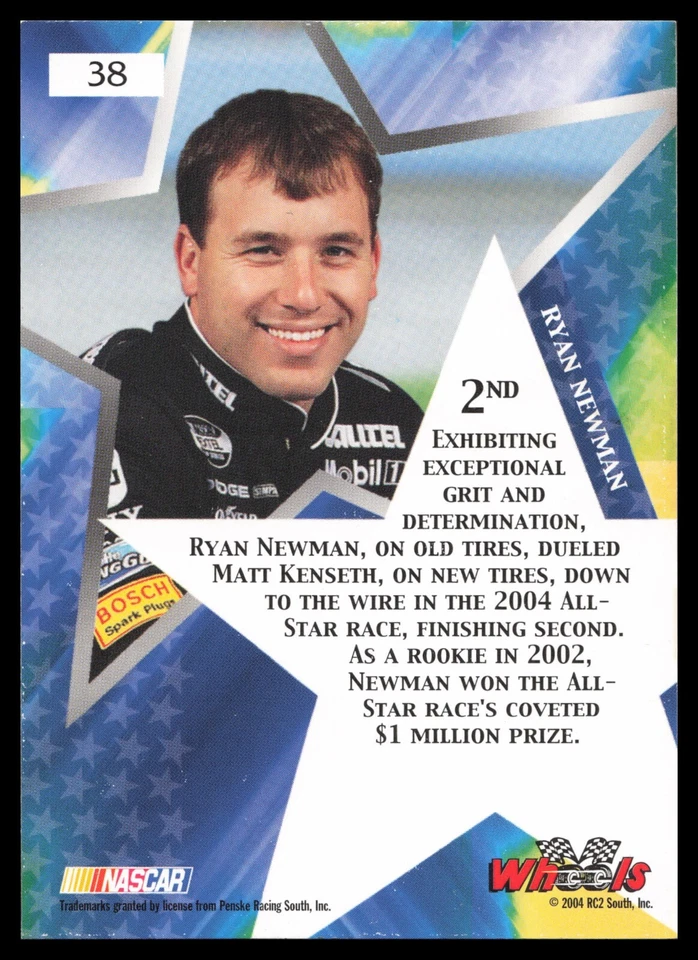 2004 Wheels American Thunder All Star #38 Ryan Newman - Image 2 of 2