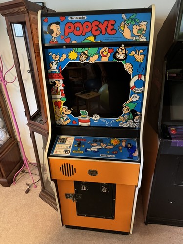 Vintage 1982 Nintendo Popeye Arcade Cabinet READ AS IS
