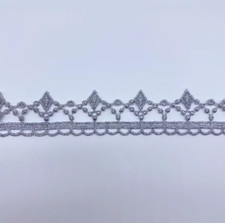 Venise Lace, 1-inch-wide silver color price per yard