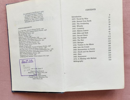 The Best of Arthur C. Clarke 1973, Hardcover, Ex-Library - Picture 6 of 22