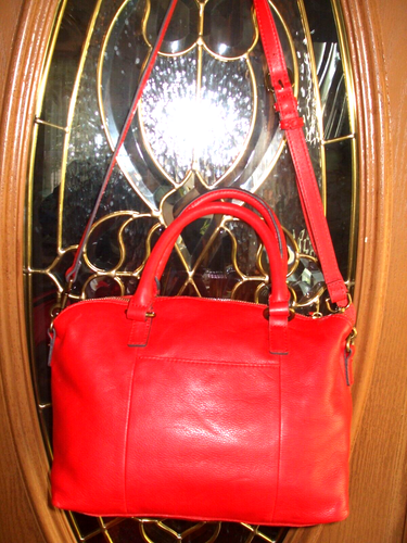 American Leather Co. Janssen Glove Satchel, RED, NEW FROM QVC, A640395,MSRP $195 - Bild 14 von 24
