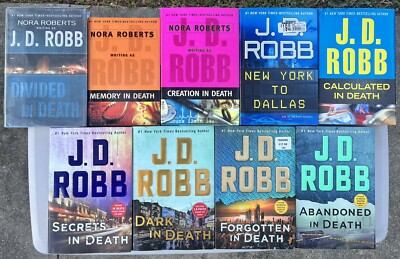 Lot of 9 J D Robb In Death Series HC Books Dark Secrets NY Memory Forgotten ++