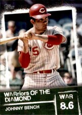 2020 Topps WARriors of the Diamond #WOD-45 Johnny Bench Cincinnati Reds