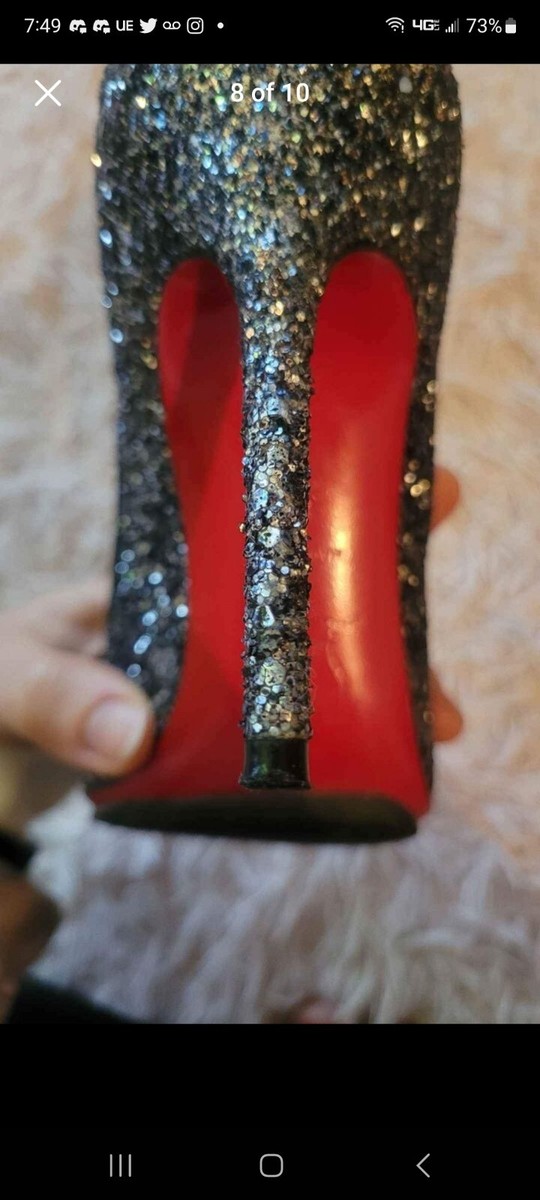 Christian Louboutin Heels Size 36 - 36.5 Glitter | eBay