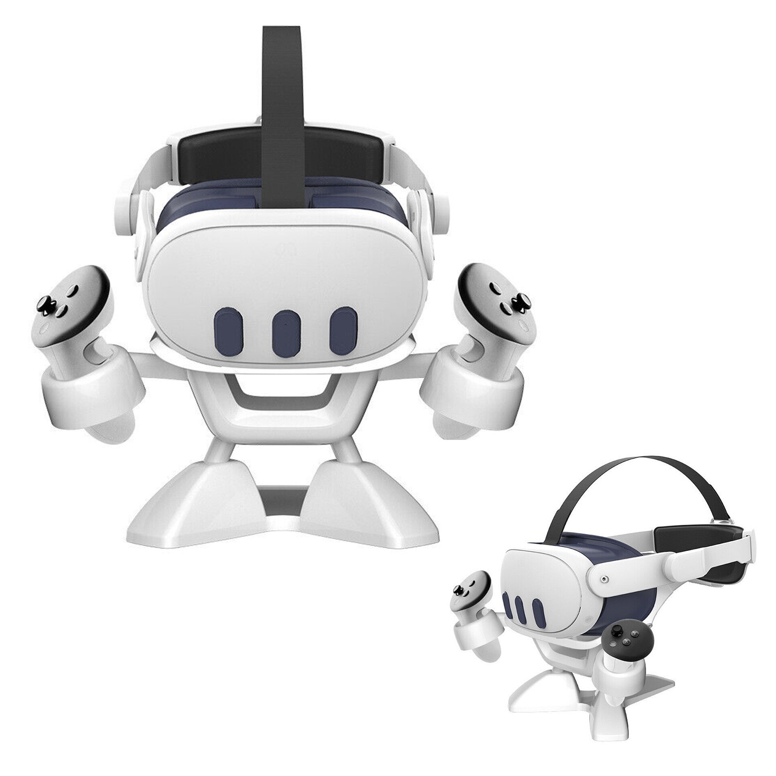 Display Stand for Meta Quest 3 Controller Headset Holder VR Storage Accessories-image