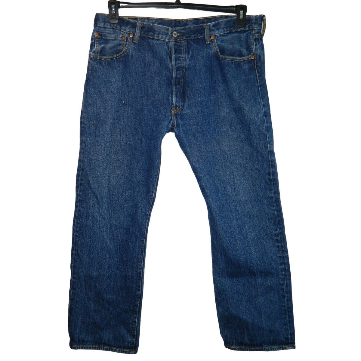 Levi's Vintage 501 L5155 S37303 Button Fly Straight Leg Blue Denim