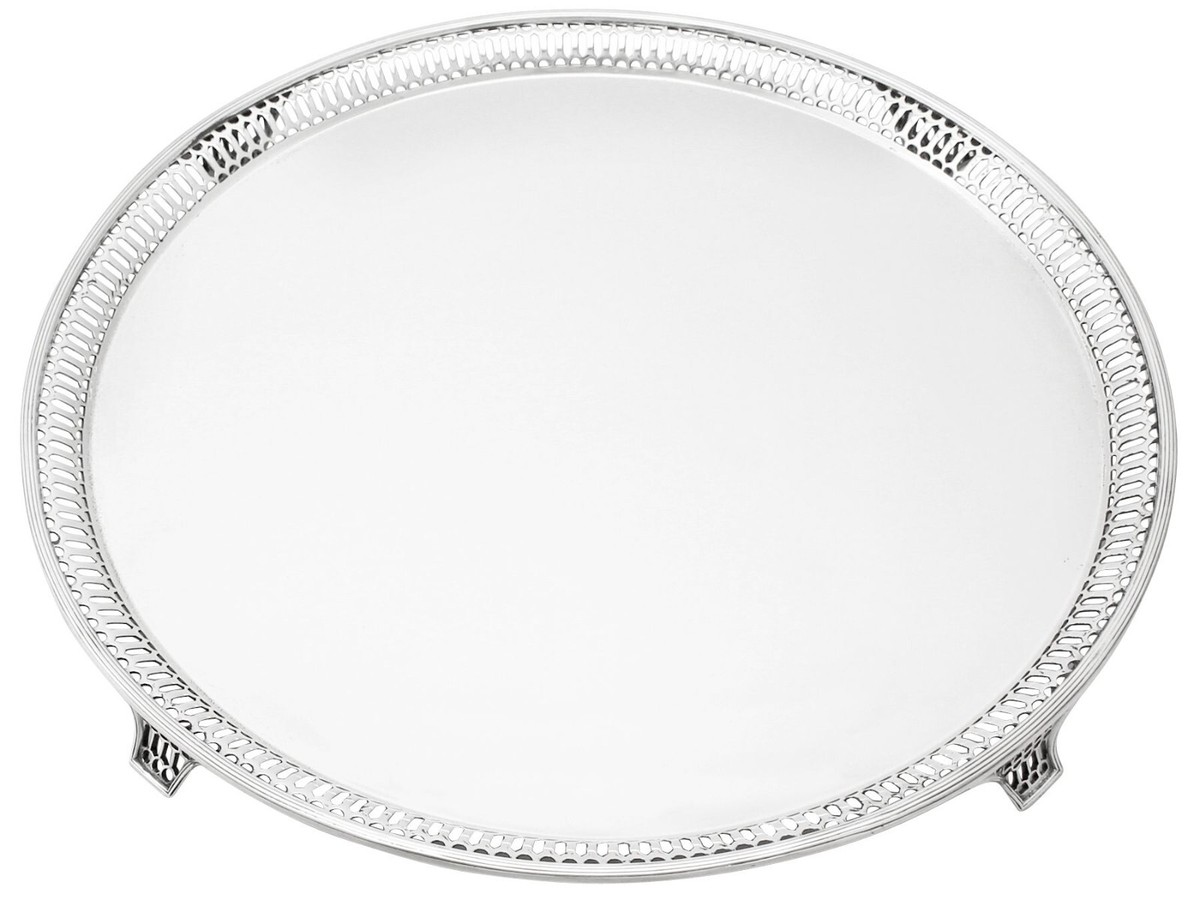 Sterling Silver Salver - Antique George V | eBay