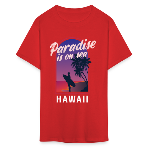 Paradise is on the Sea Hawaii shirt Surfing Lover Sunset Beach T-Shirt S-6XL - Picture 60 of 81