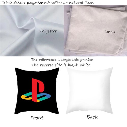 Video Game Fans Cushion Covers Gamers Vintage Playstation Pillow Case Sofa Couch - Picture 2 of 62