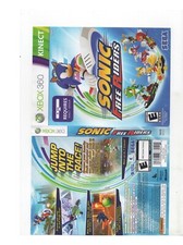 Sonic Free Riders Xbox 360 ARTWORK ONLY Authentic NO TRACKING
