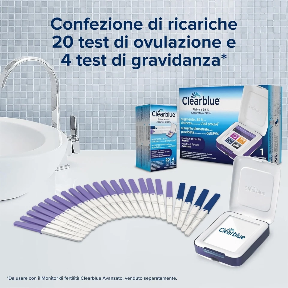 Clearblue Stick Fertilità (20 stick+4 Test Gravidanza) - Immagine 2 di 3