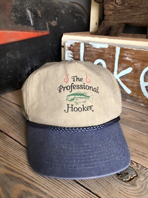 Vintage Cobra Caps Mesh Rope Brim Trucker Hat Cap Snapback Professional Hooker