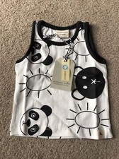 Turtledove London Maus Panda Bär Print Mono Trägertop 0-6 Monate