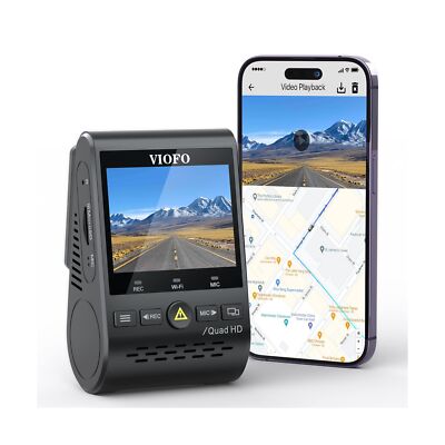 VIOFO A129 Plus Dash Cam 2K 1440P 60FPS with GPS Wi-Fi, 140° Wide Angle, Pa