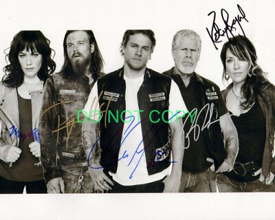 Sons of Anarchy Cast signed 8x10 REPRINT Photo Charlie Hunnam